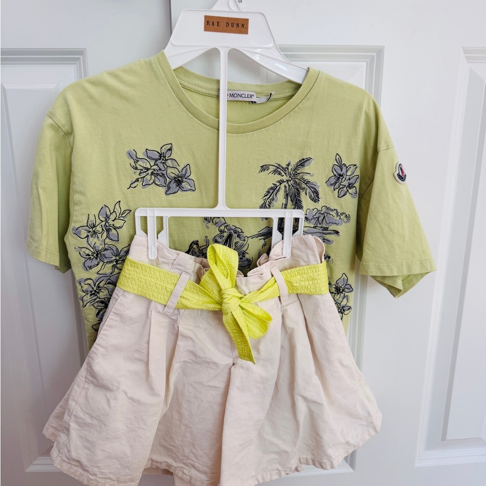 Moncler Kids Green Graphic Set, 12A